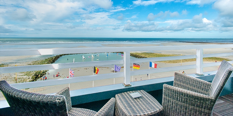 Vue d'une chambre de l'Hôtel Atlantic