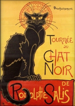La célèbre affiche du cabaret Le Chat Noir