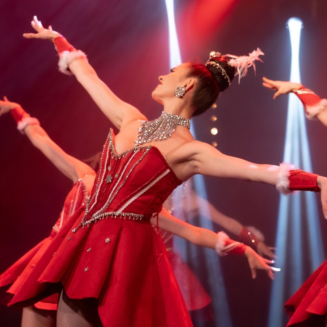 Danseuses de cabaret spectacle de noël