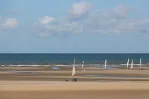 char à voile plage du nord