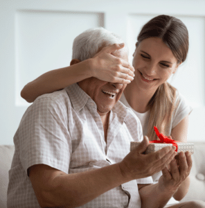 Cadeau offert pour la fête des grands-pères