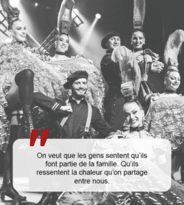 Les danseuses du cabaret de Licques réservent au public un accueil chaleureux
